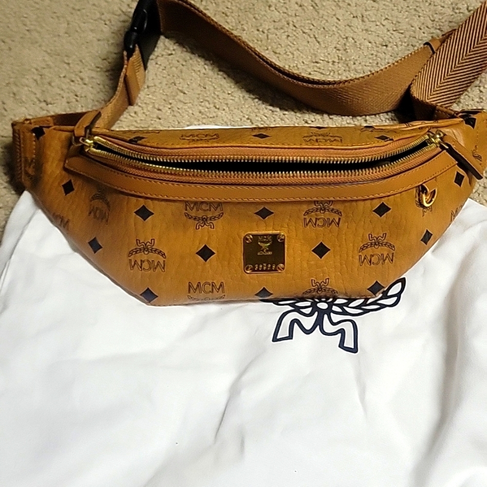 Mcm cognac small bag